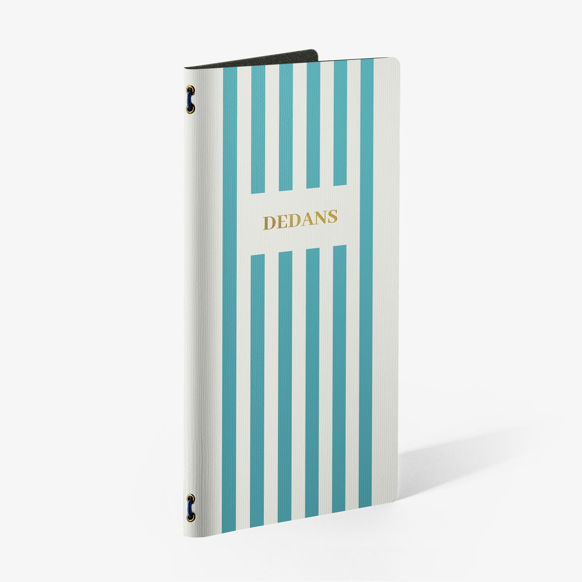 Porte-menu Flex Marinière Bleu