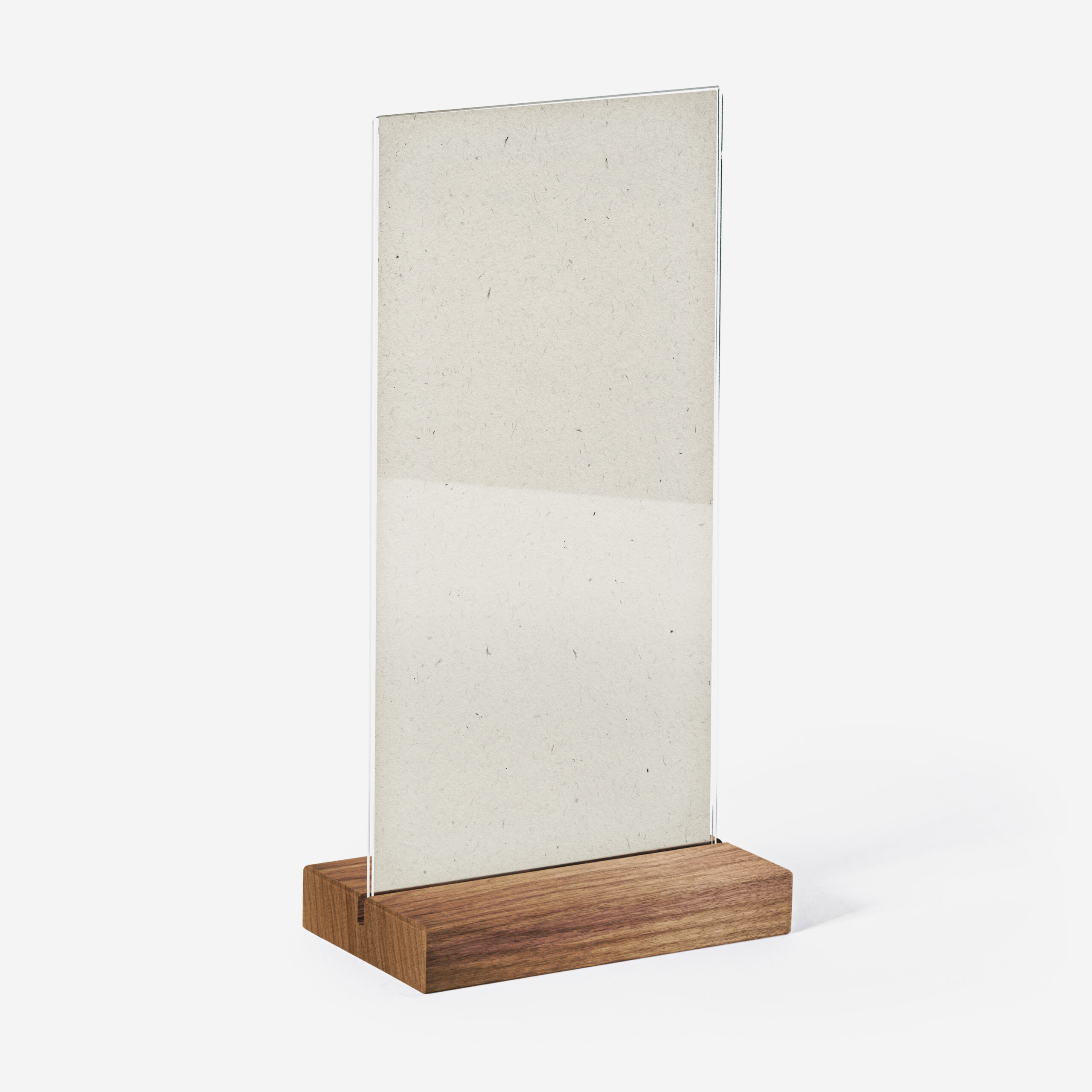 Reggicartello in Legno di Noce